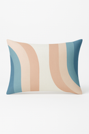 coussin lombaire géométrique abstrait réversible pour canapé ou bureau
