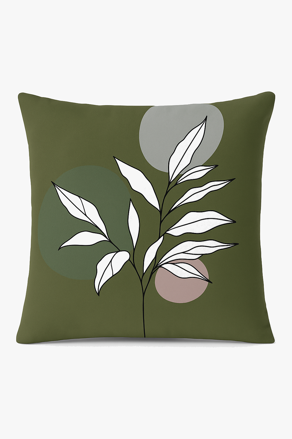 coussin motif plante verte housse de coussin confortable décoratif