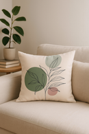 coussin motif plante verte housse de coussin confortable décoratif