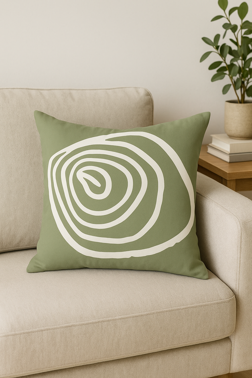 coussin motif plante verte pour décoration intérieure élégante et confortable - vue 2 sur 2