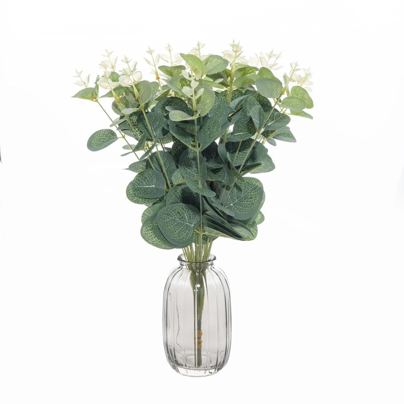 décoration de table branches d eucalyptus plantes artificielles pour mariage