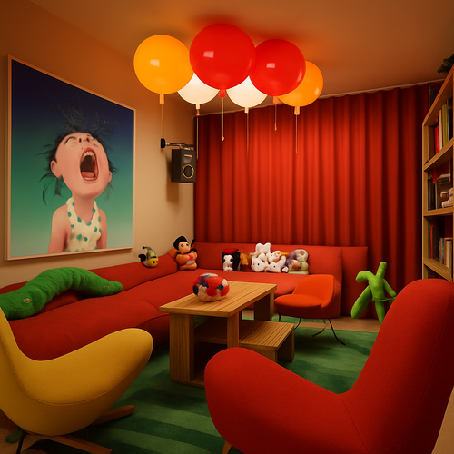 D300mm ball shape ceiling light, beautiful children bedroom ballon lamp, foyer colorful decoration lighting - vue 6 sur 5