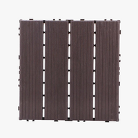 Dalle de sol clipsable 30x30 exterieur motif bois