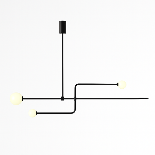 Danmark Geometric Line Chandelier Nordic Arc Suspension Lamp Ceiling Hanging Fxiture for Living Room,Dining Room