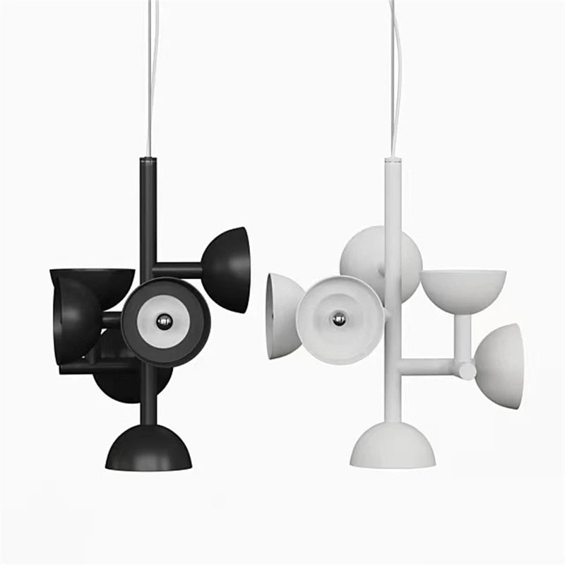 lustre Design postmoderne noir blanc salon Restaurant hôtel LED Art décor