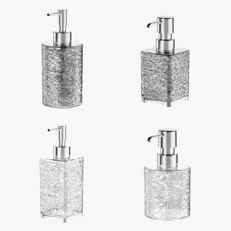 distributeur de savon rechargeable en acier inoxydable pour liquide