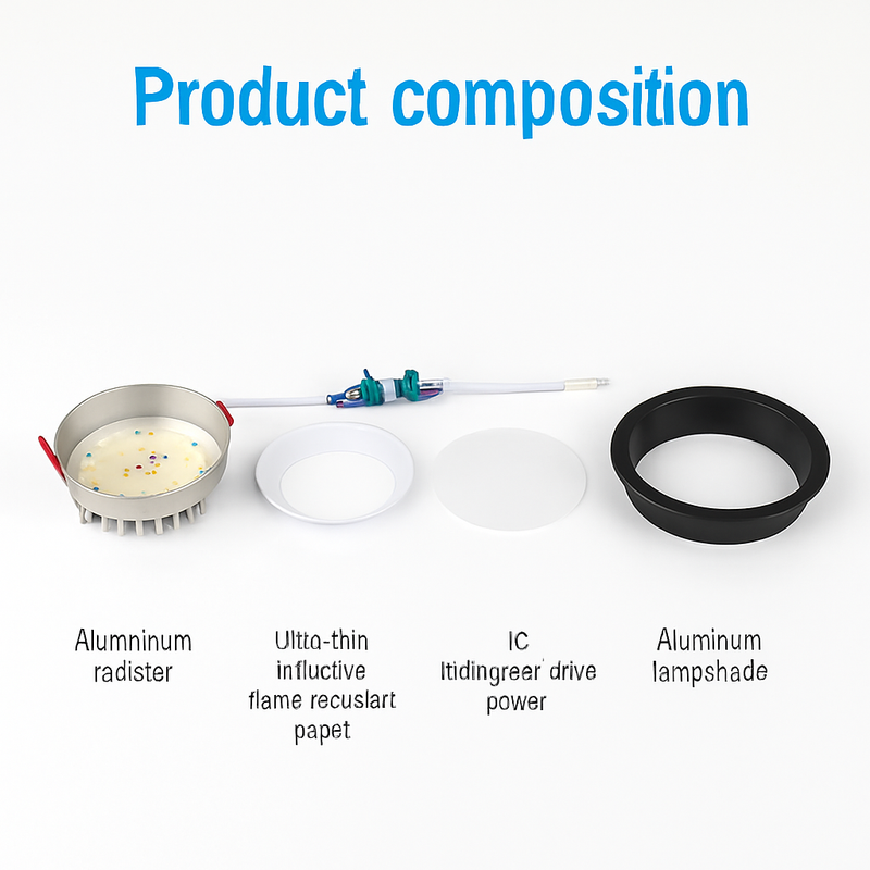 encastré led spot anti-éblouissement aluminium projecteur à intensité variable