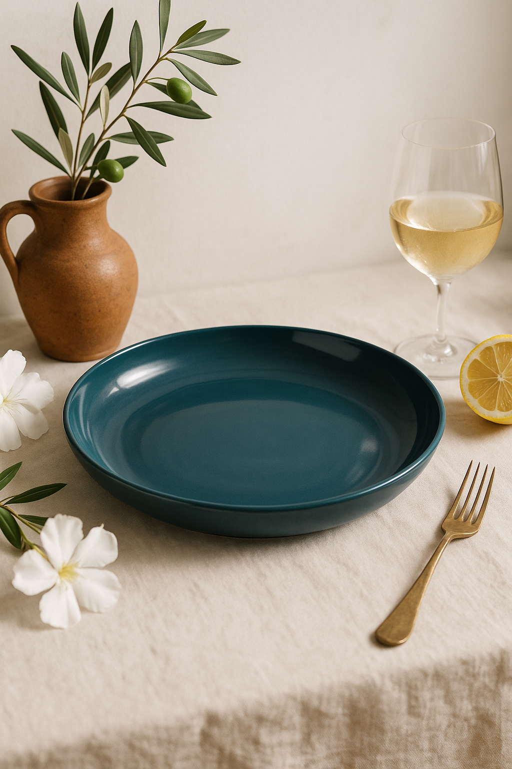 ensemble 4 assiettes creuses plastique incassable motif blé