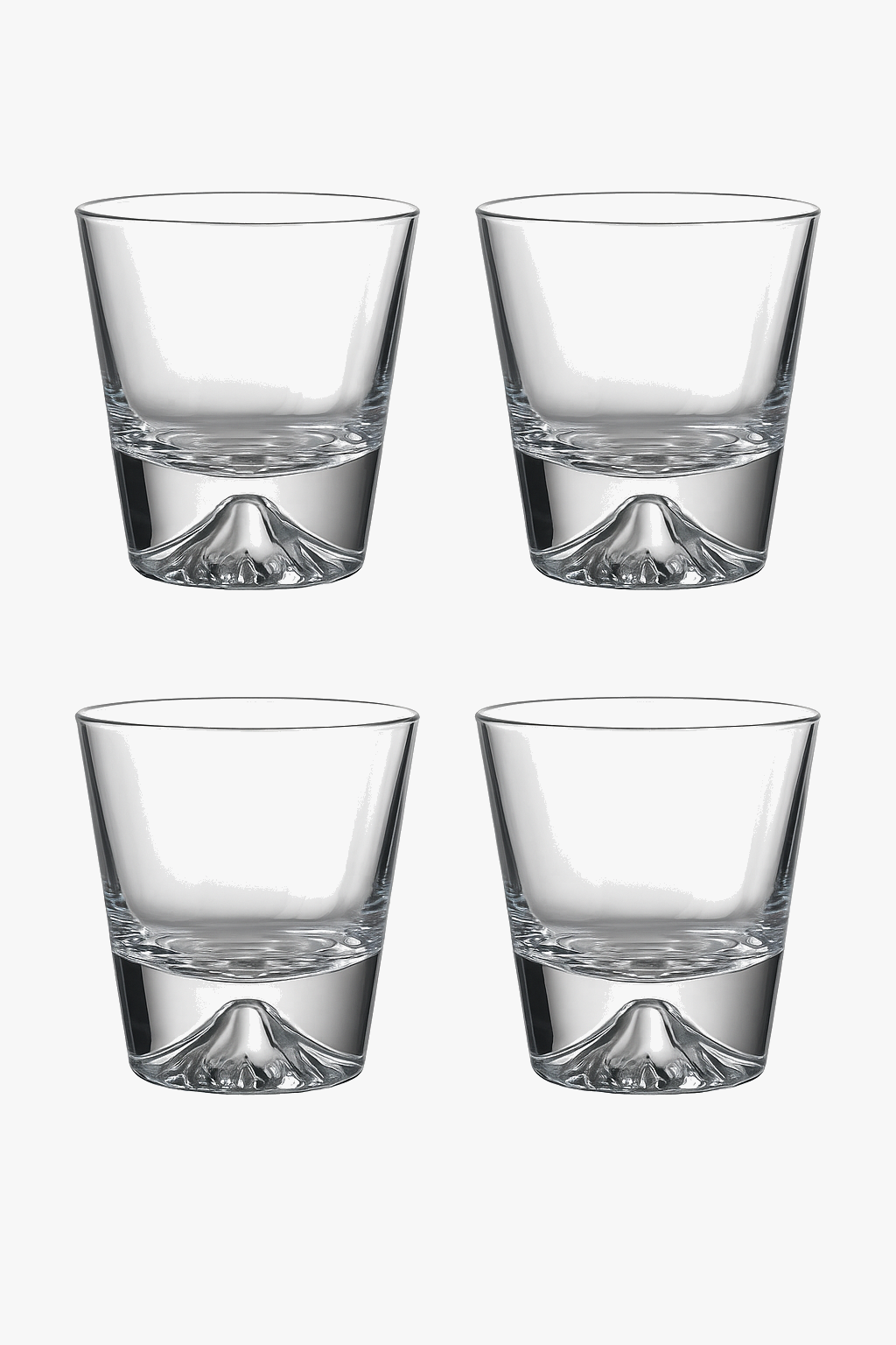 Ensemble 4 verres motif mont fuji montagne 310ml