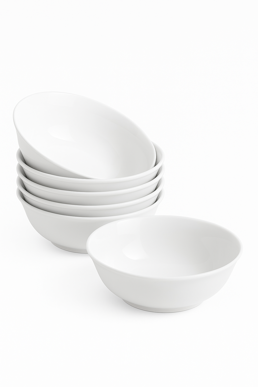 ensemble 6 bols porcelaine elisa 17 cm uni