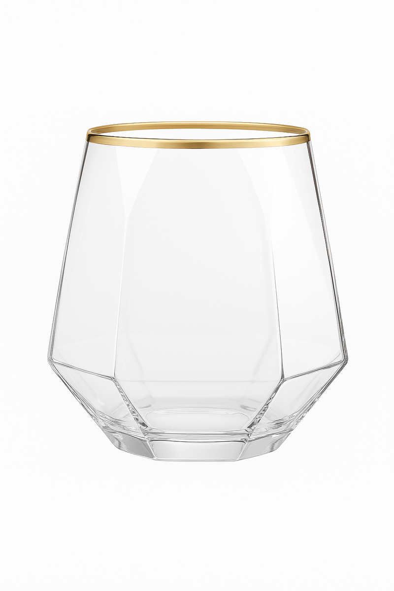 Ensemble 6 verres whisky relief style luxe