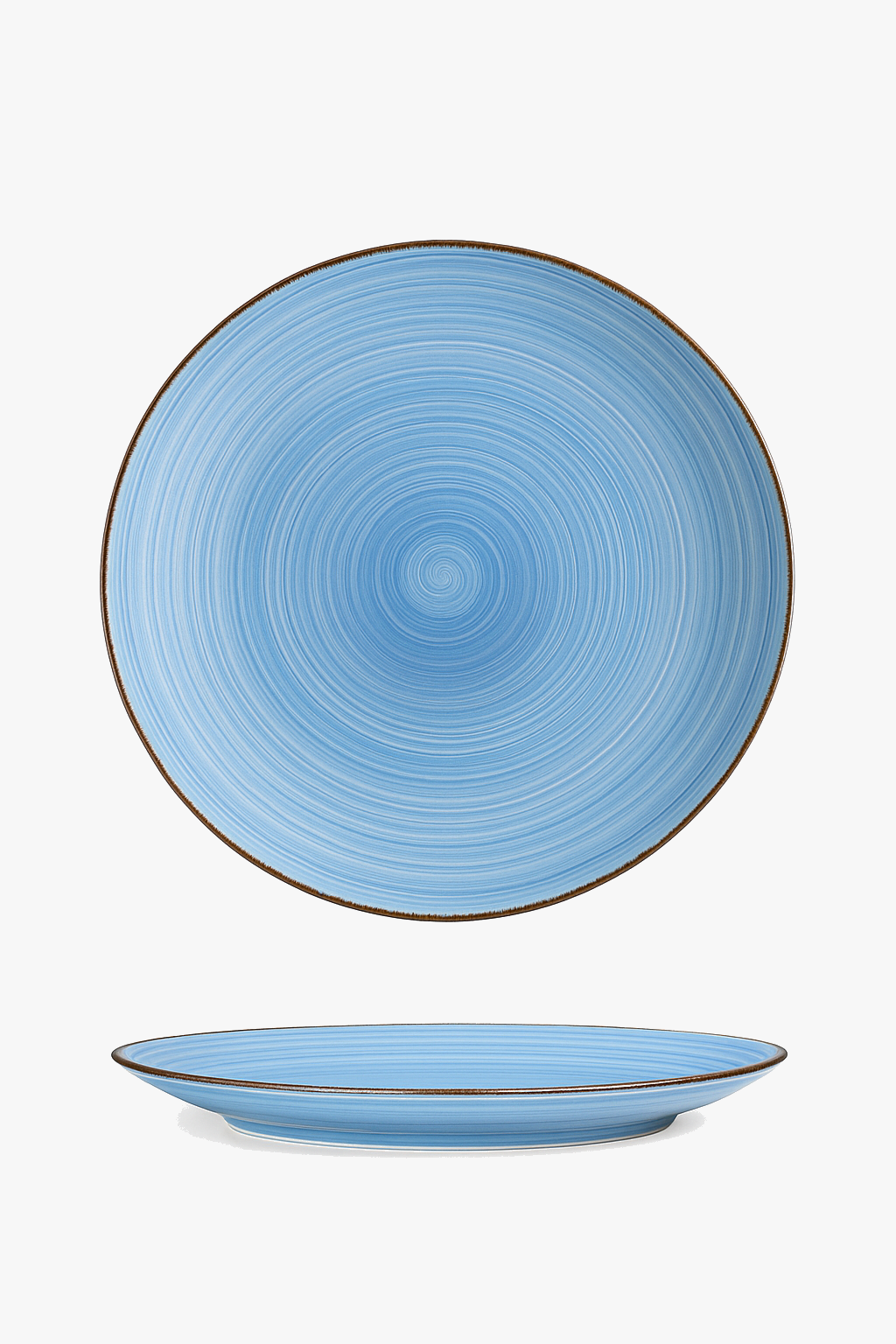 Ensemble assiettes grès motifs géométriques service complet