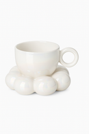 Ensemble tasse ceramique nuage soucoupe fleur style mignon