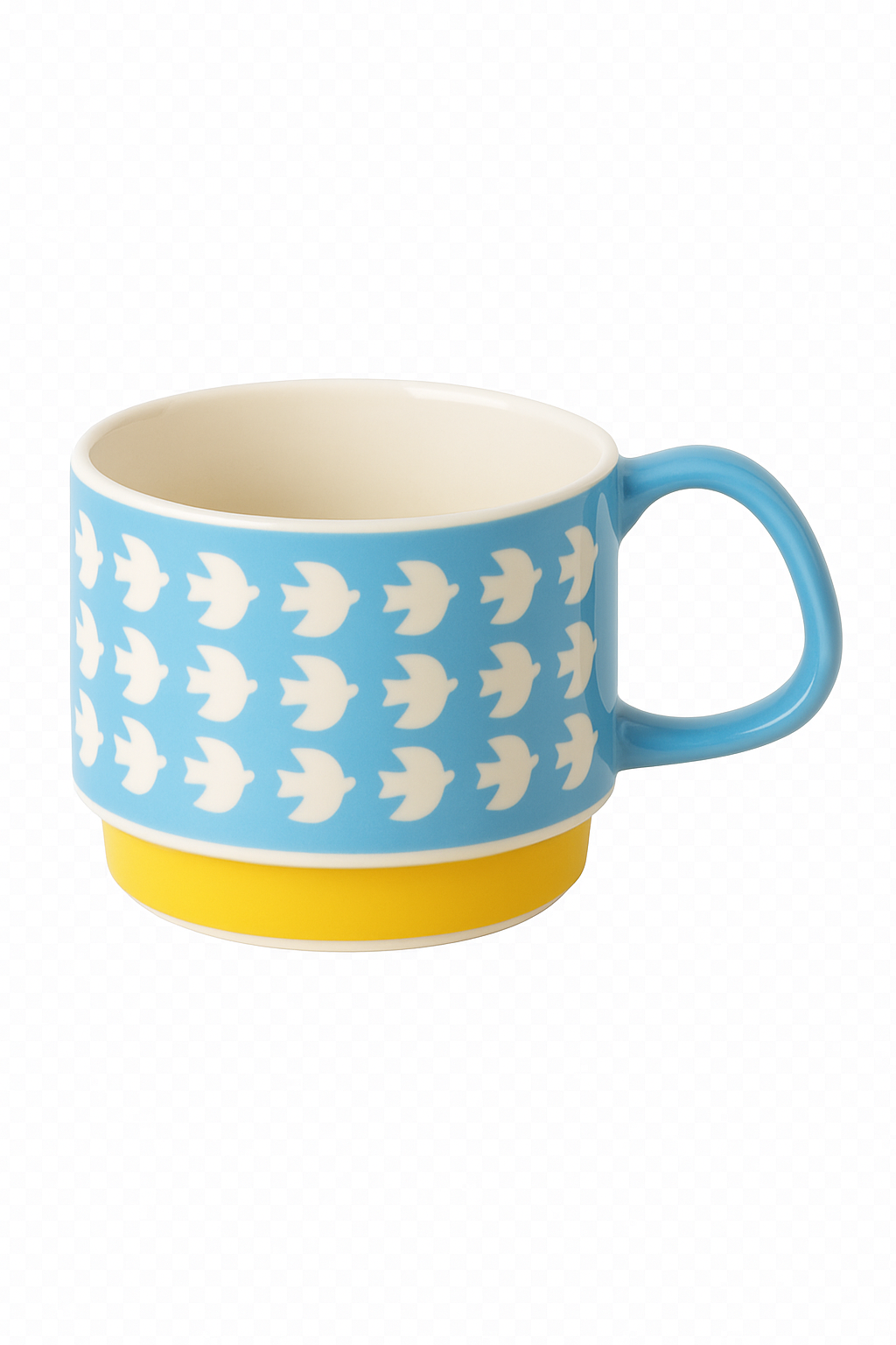 Ensemble tasses cafe ceramique motif floral japonais retro