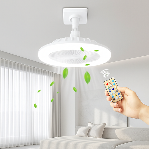 Fan Luster Silent Ceiling Fan Light with Remote Lamp E27 Control Bedroom Living, Home Lighting Source, Ac85-265v  Ceiling Fan
