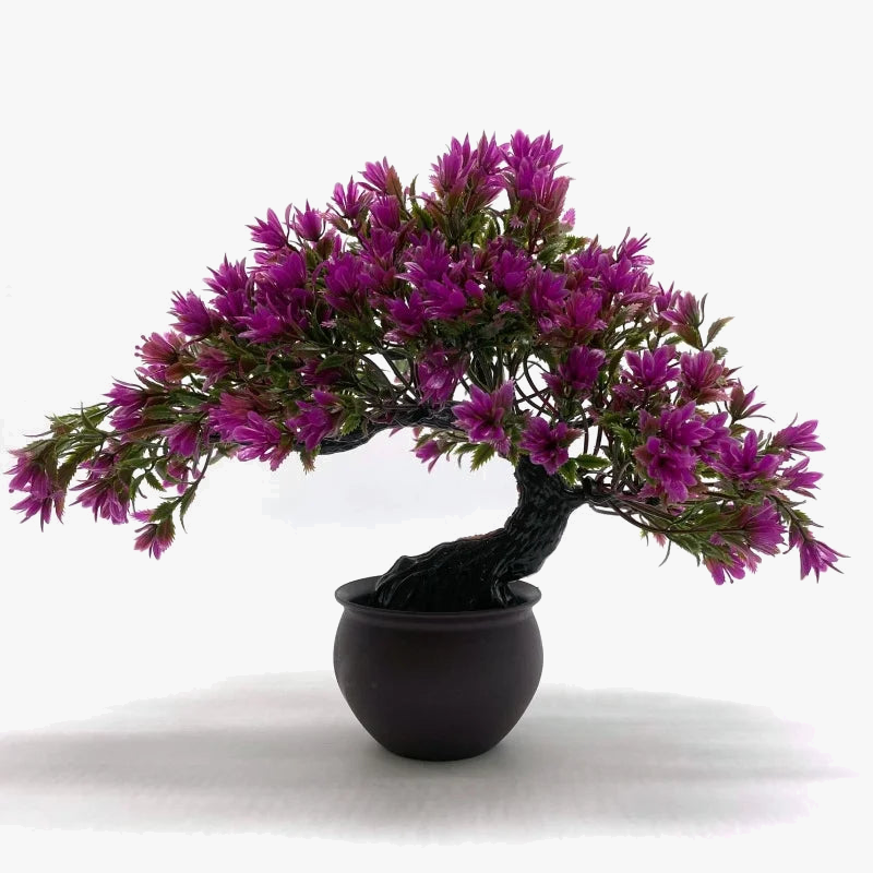 faux bonsaï en pot décoration plantes artificielles pour bureau