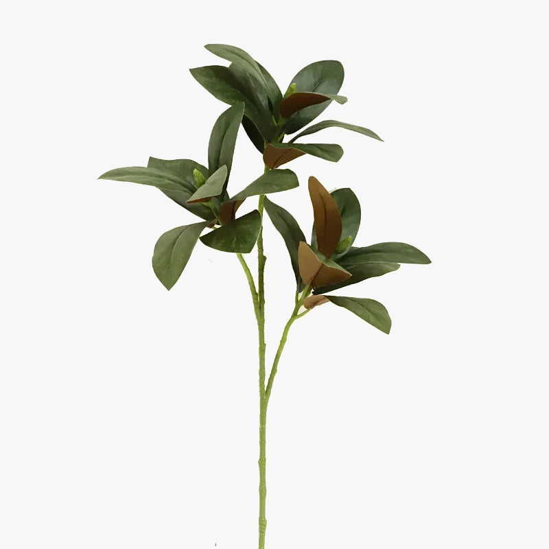 feuilles de magnolia artificielles pour décoration intérieure réaliste
