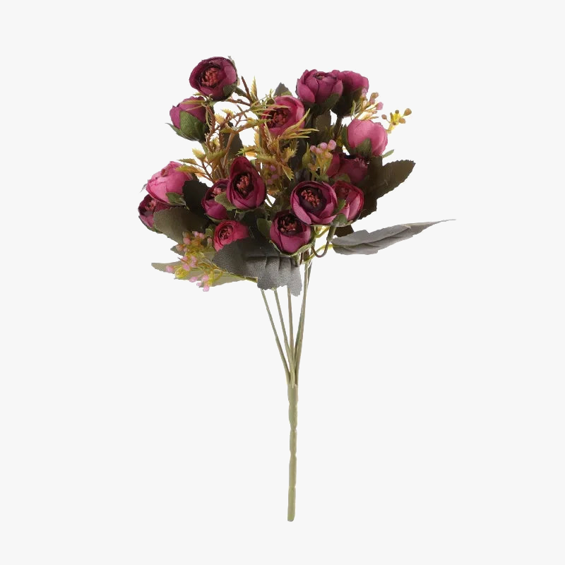 fleurs artificielles en soie bouquet de camélia décoratif
