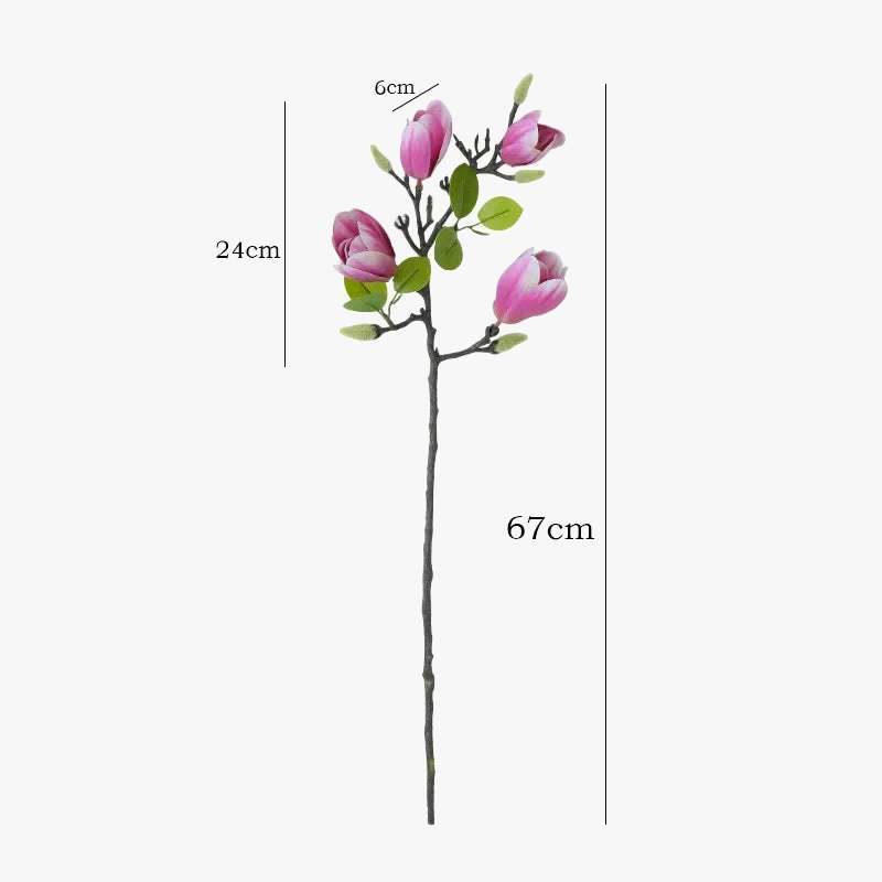 fleurs artificielles magnolias pour décoration florale extérieure