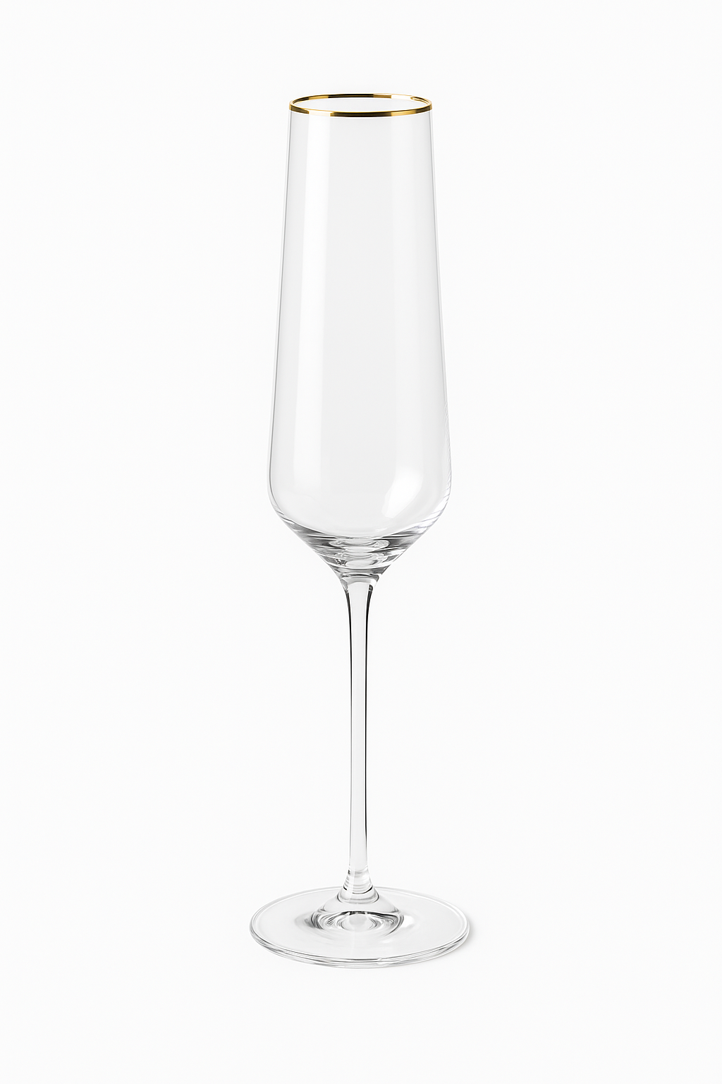 Flutes a champagne design elegant verre souffle main - vue 2 sur 2