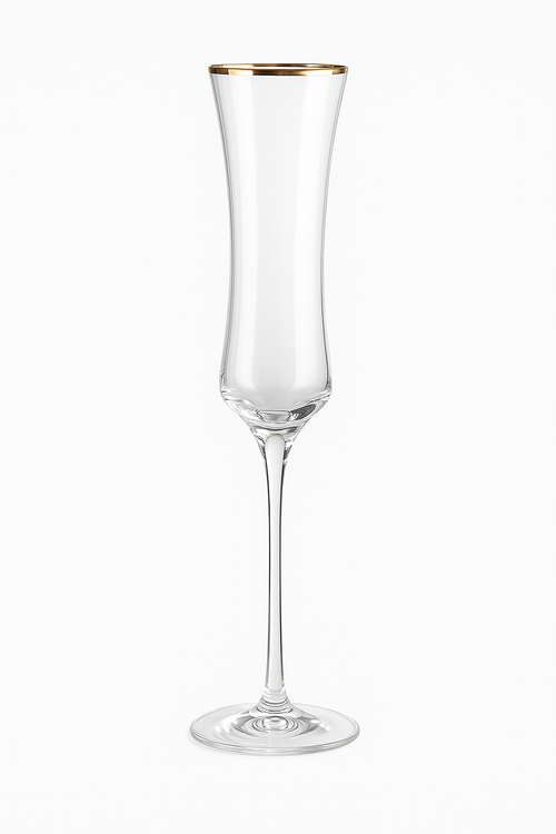 Flutes a champagne elegantes verre souffle main - vue 2 sur 2