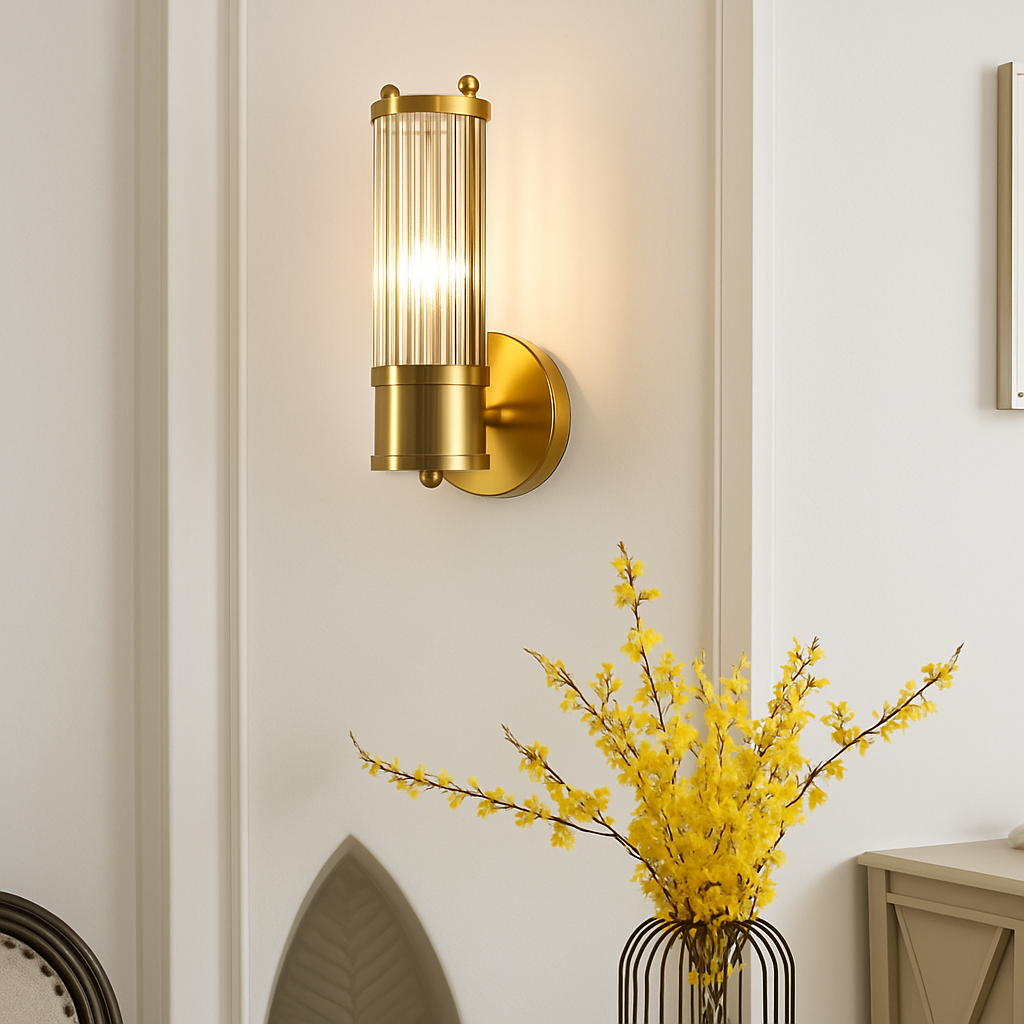 FSS moderne luxe or cristal applique LED Simple coquille lumière pour salon chambre fond chevet escalier allée - vue 5 sur 10