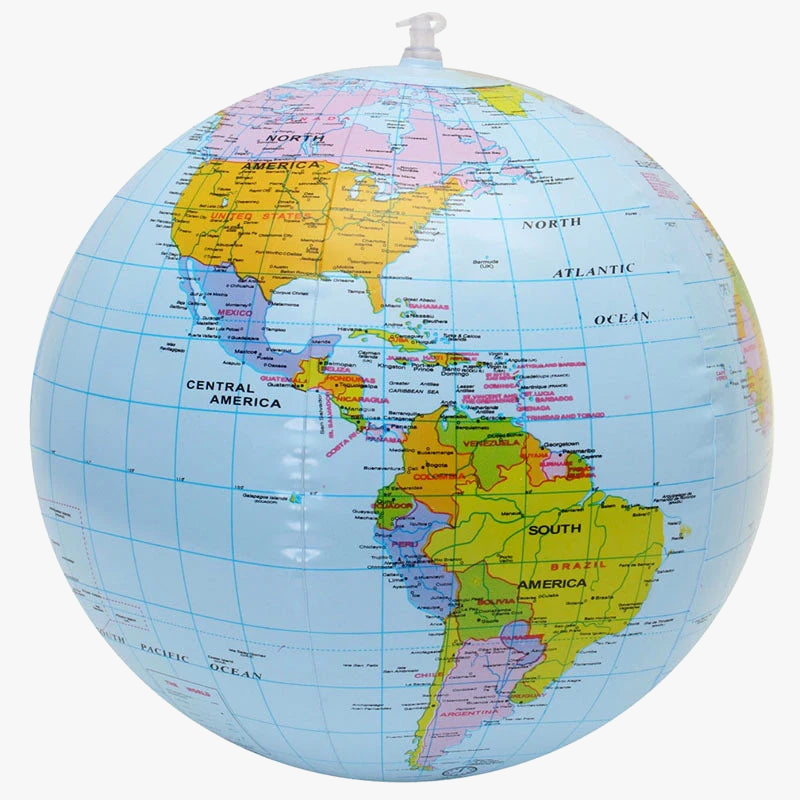 globe terrestre gonflable éducatif pour enfants jouet géographie amusant