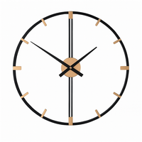 grande horloge murale design silencieuse pour décoration intérieure