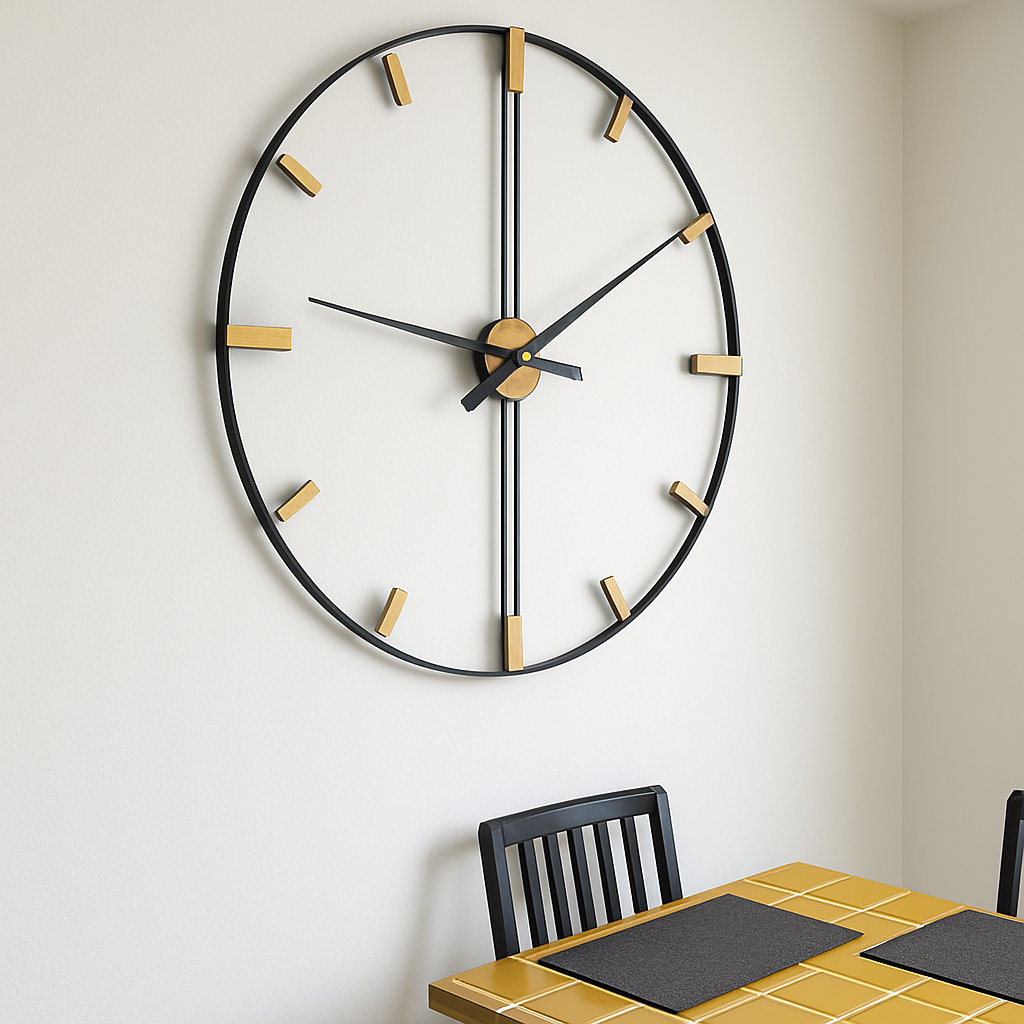 grande horloge murale design silencieuse pour décoration intérieure - vue 5 sur 7