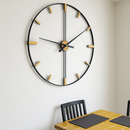 grande horloge murale design silencieuse pour décoration intérieure