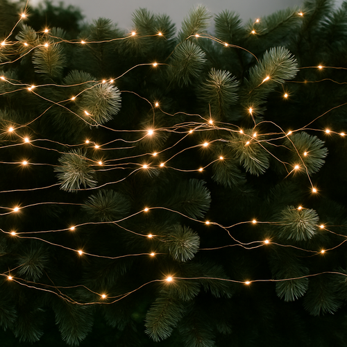 guirlande lumineuse argentée étanche pour décorations extérieures Noël mariage - vue 6 sur 9