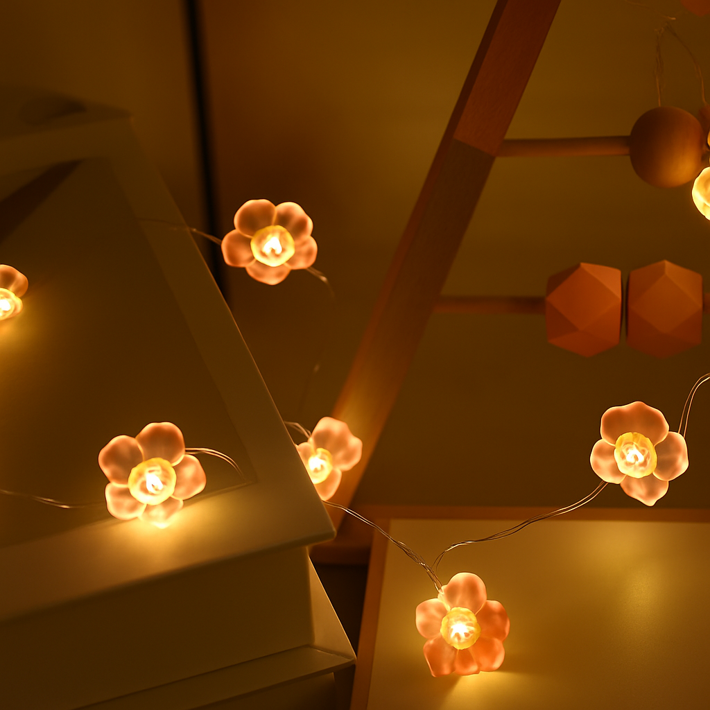 guirlande lumineuse led cerisier en fleurs pour décoration intérieure - vue 4 sur 11