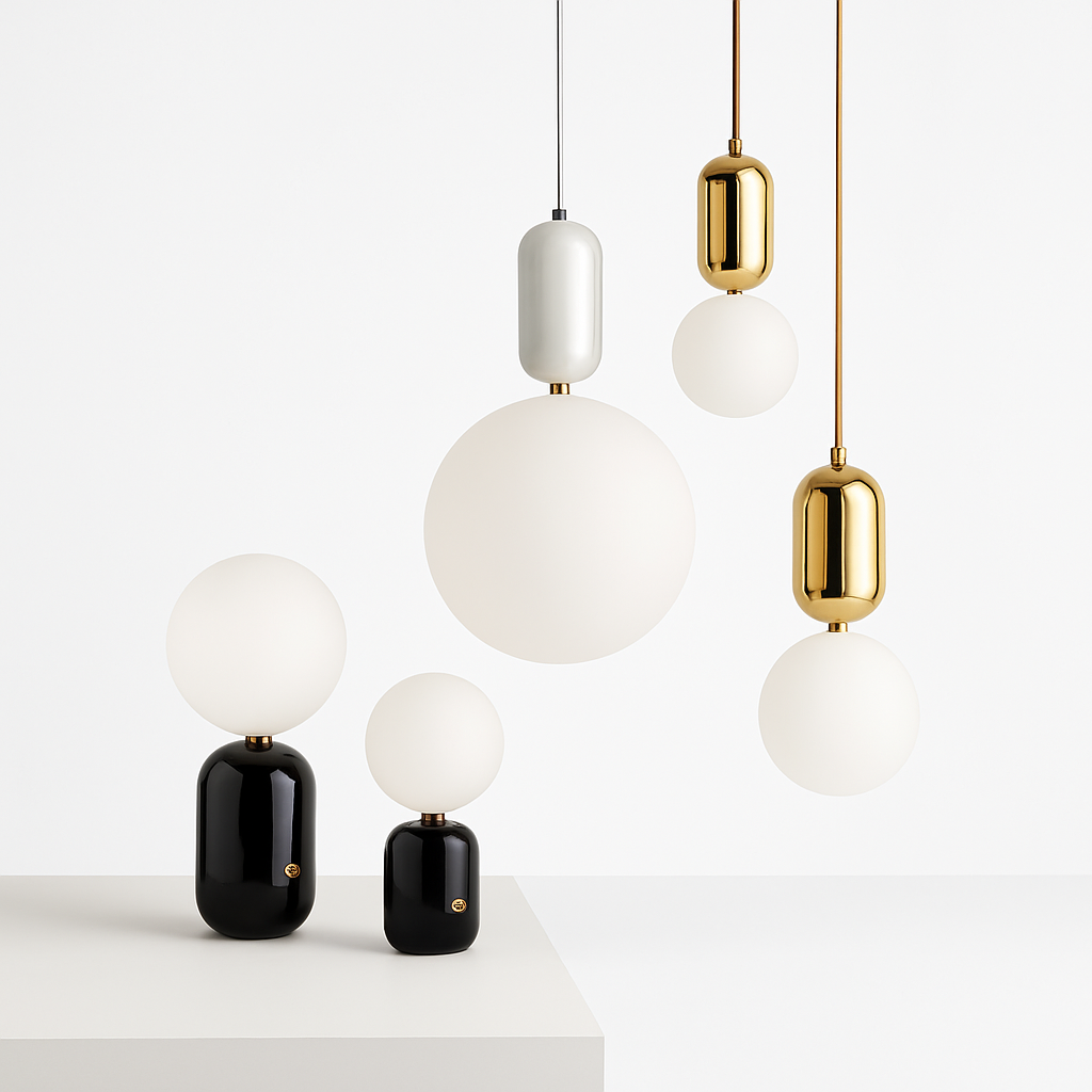 gzmj moderne globe en verre suspension pour cuisine - vue 5 sur 12