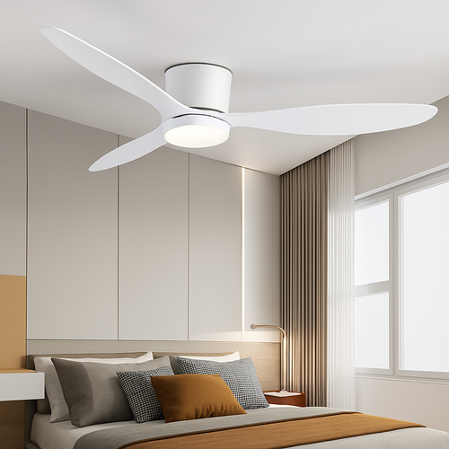Haute qualité nordique plancher bas moderne ventilateur de plafond lampe DC LED ventilateur de plafond avec télécommande ménage simple ventilateur de plafond - vue 6 sur 14