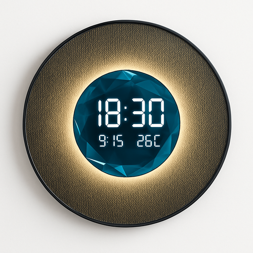 horloge décorative numérique lumineuse pour restaurant et décoration intérieure