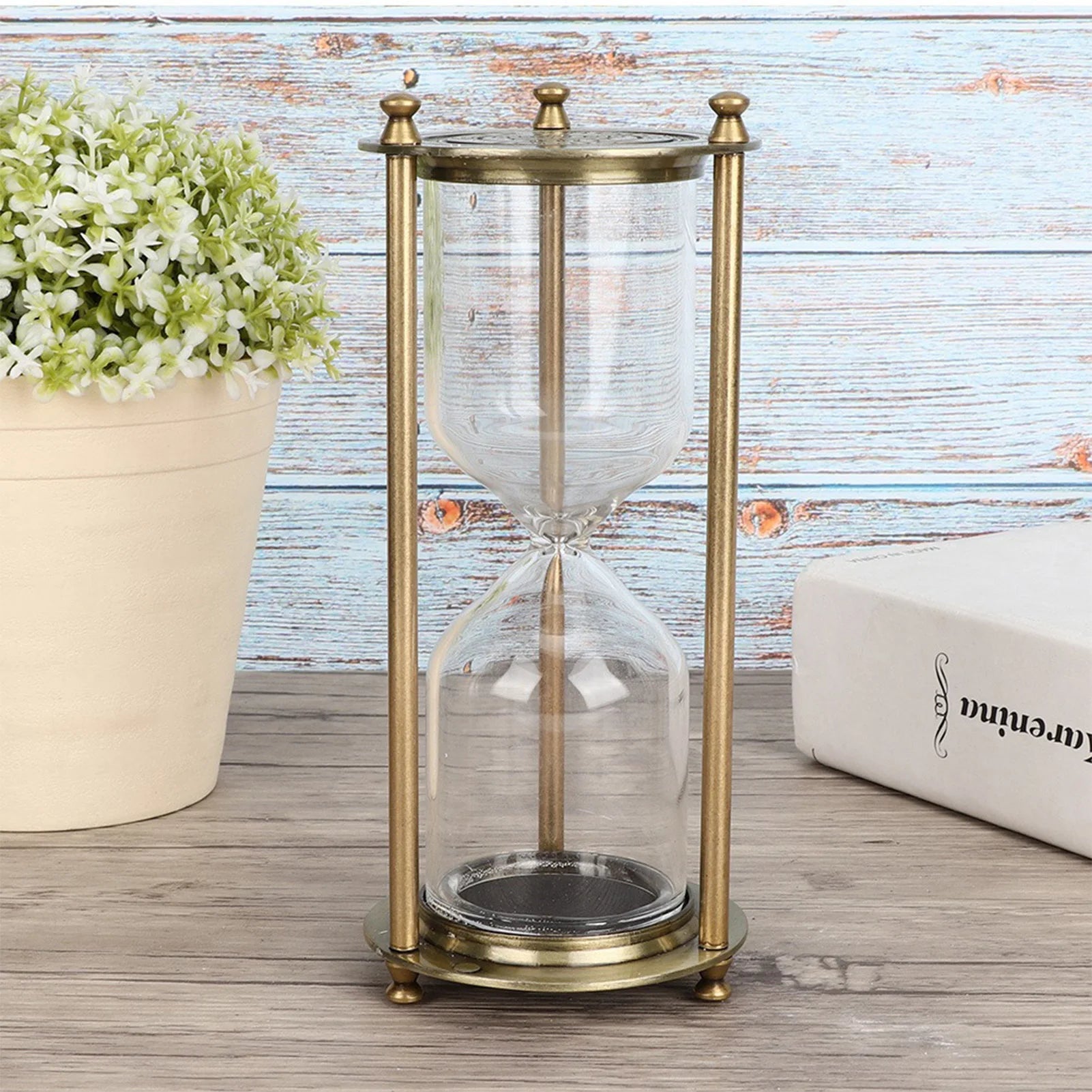 horloge de sable en verre pour décoration et cadeaux