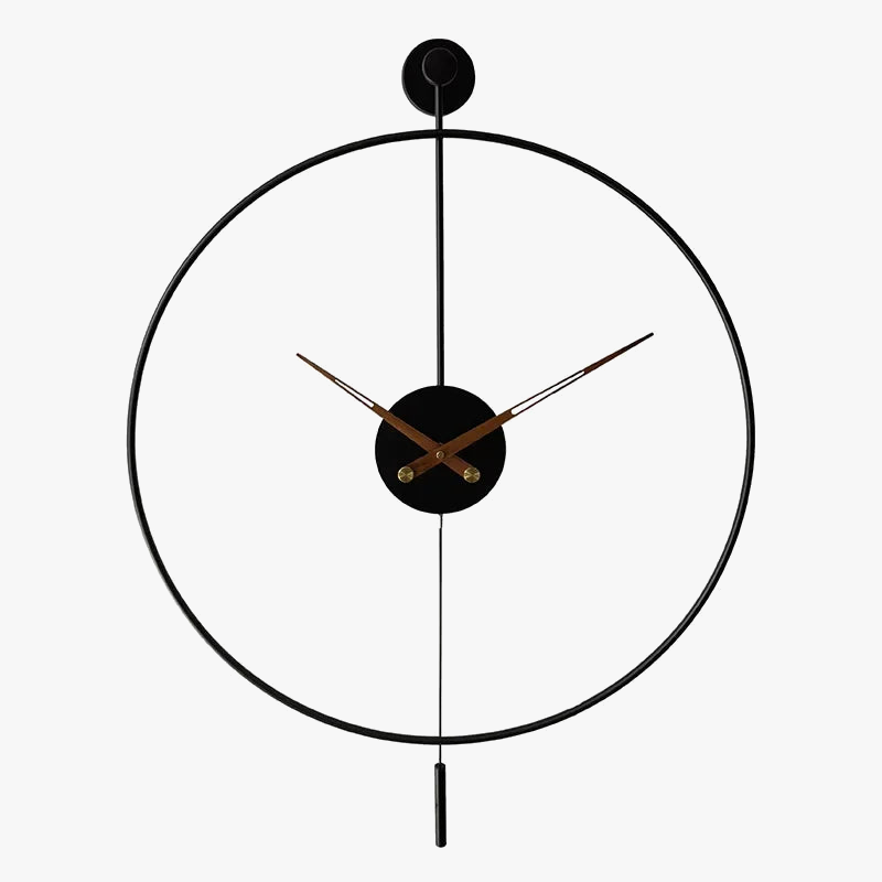 horloge murale créative en fer design moderne et élégant