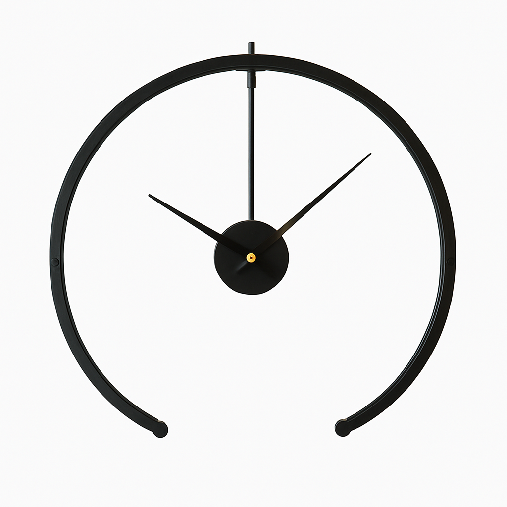 Horloge murale design rond ouvert 50cm Bolt
