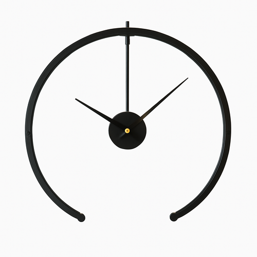 Horloge murale design rond ouvert 50cm Bolt