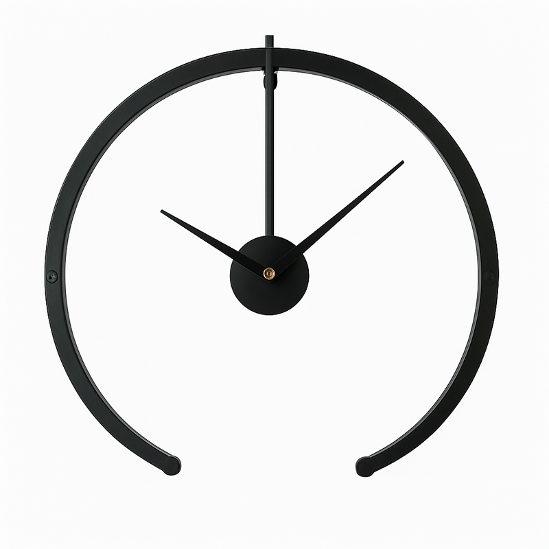 Horloge murale design rond ouvert 50cm Bolt