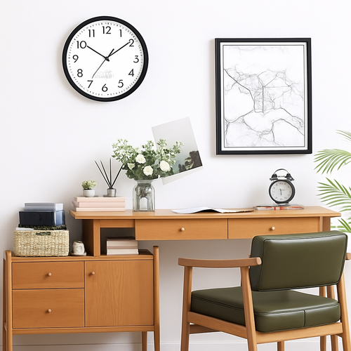 horloge murale extérieure étanche avec affichage température et humidité - vue 5 sur 8