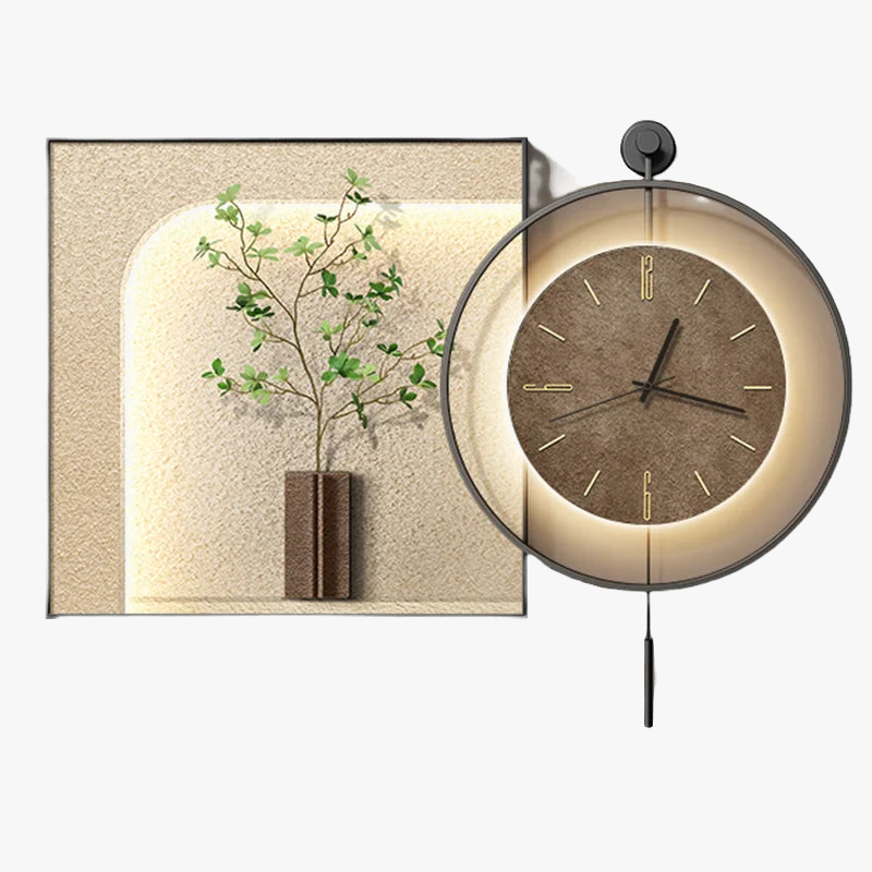 horloge murale grande taille design classique en métal moderne