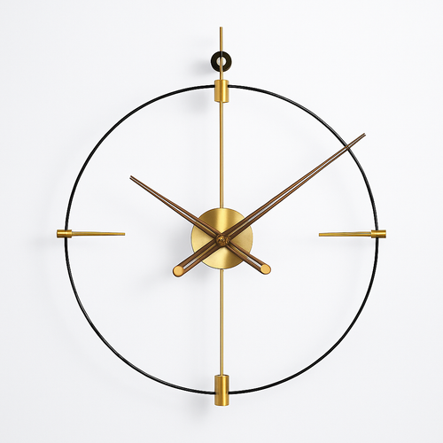 horloge murale luxe moderne décoration minimaliste nordique artisanale