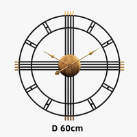 horloge murale moderne décoration nordique créative et silencieuse
