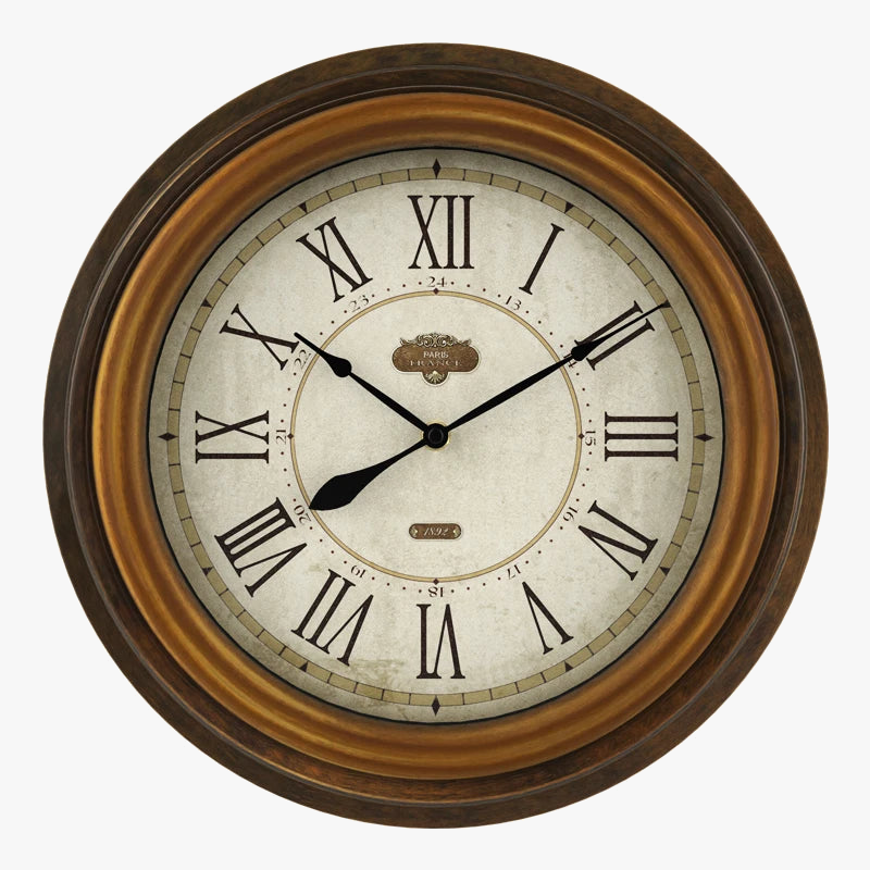 horloge murale rétro style industriel pour décoration intérieure