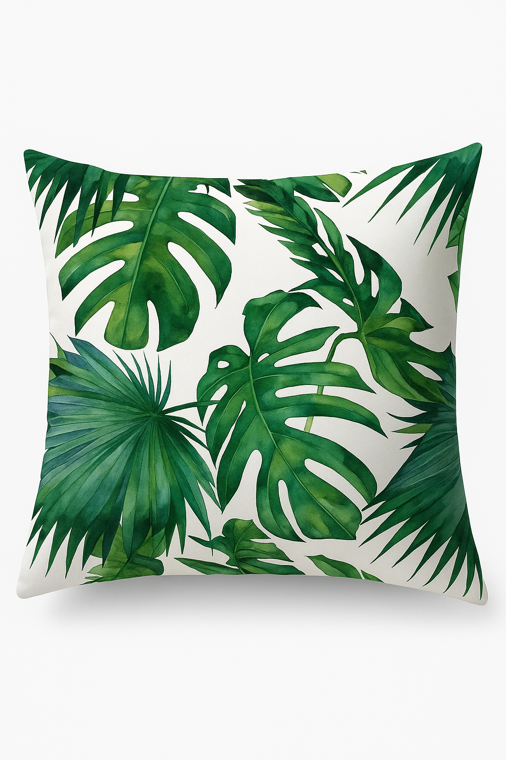 housse de coussin à motifs tropicaux pour canapé élégant