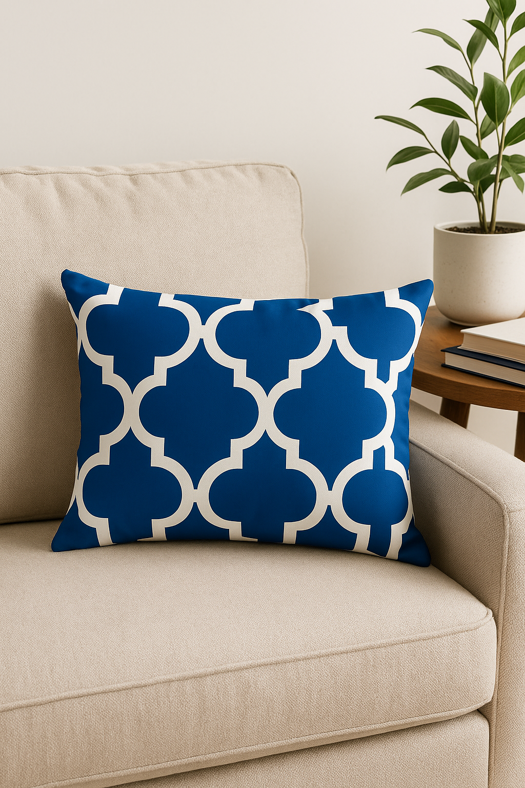 housse de coussin bleu motif animaux marins 30 x 50 cm - vue 3 sur 2