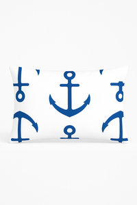 housse de coussin bleu motif animaux marins 30 x 50 cm