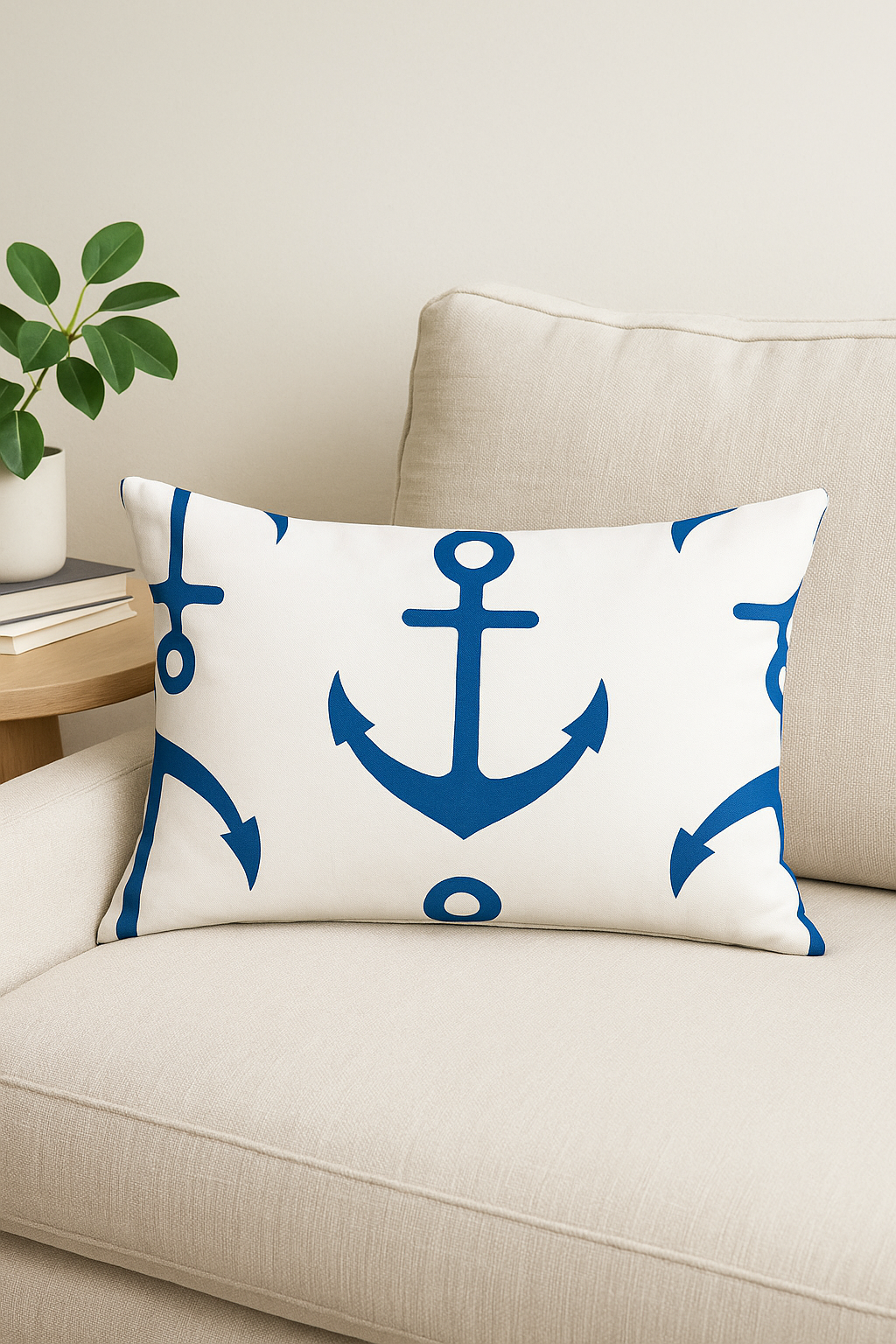 housse de coussin bleu motif animaux marins 30 x 50 cm