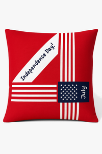 housse de coussin carrée imprimée love usa pour décoration festive